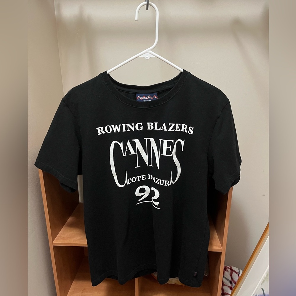 Rowing Blazers Black Cannes Tee
